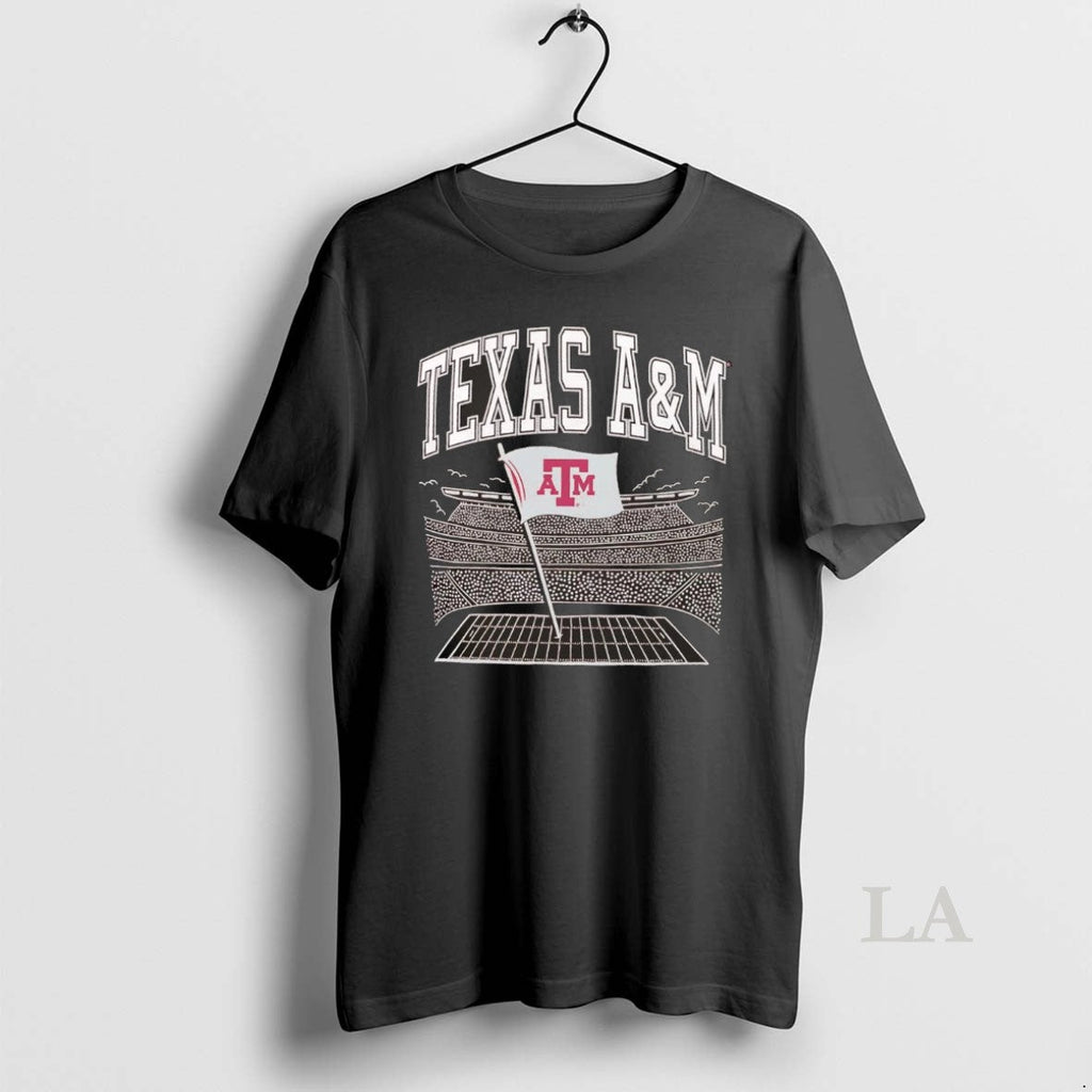 Original Texas Am Aggies Plant Flag Stadium Christmas - Adult & Kids T-Shirts, Sweatshirts & Hoodies apparel design preview 1