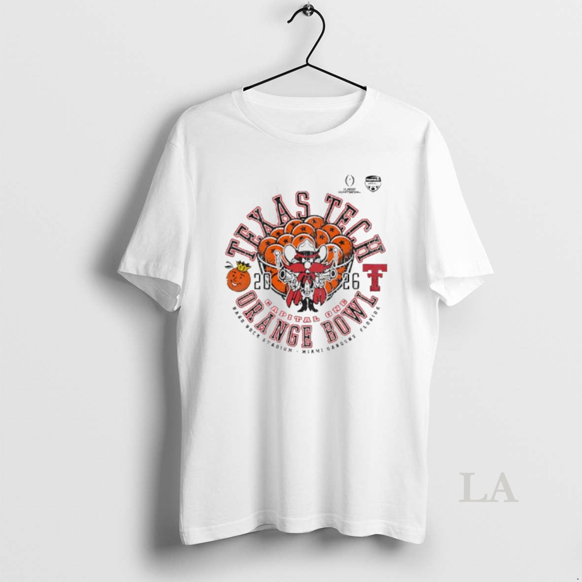 Original Texas Tech Red Raiders Cfp 2026 Orange Bowl - Adult & Kids T-Shirts, Sweatshirts & Hoodies apparel design preview 1
