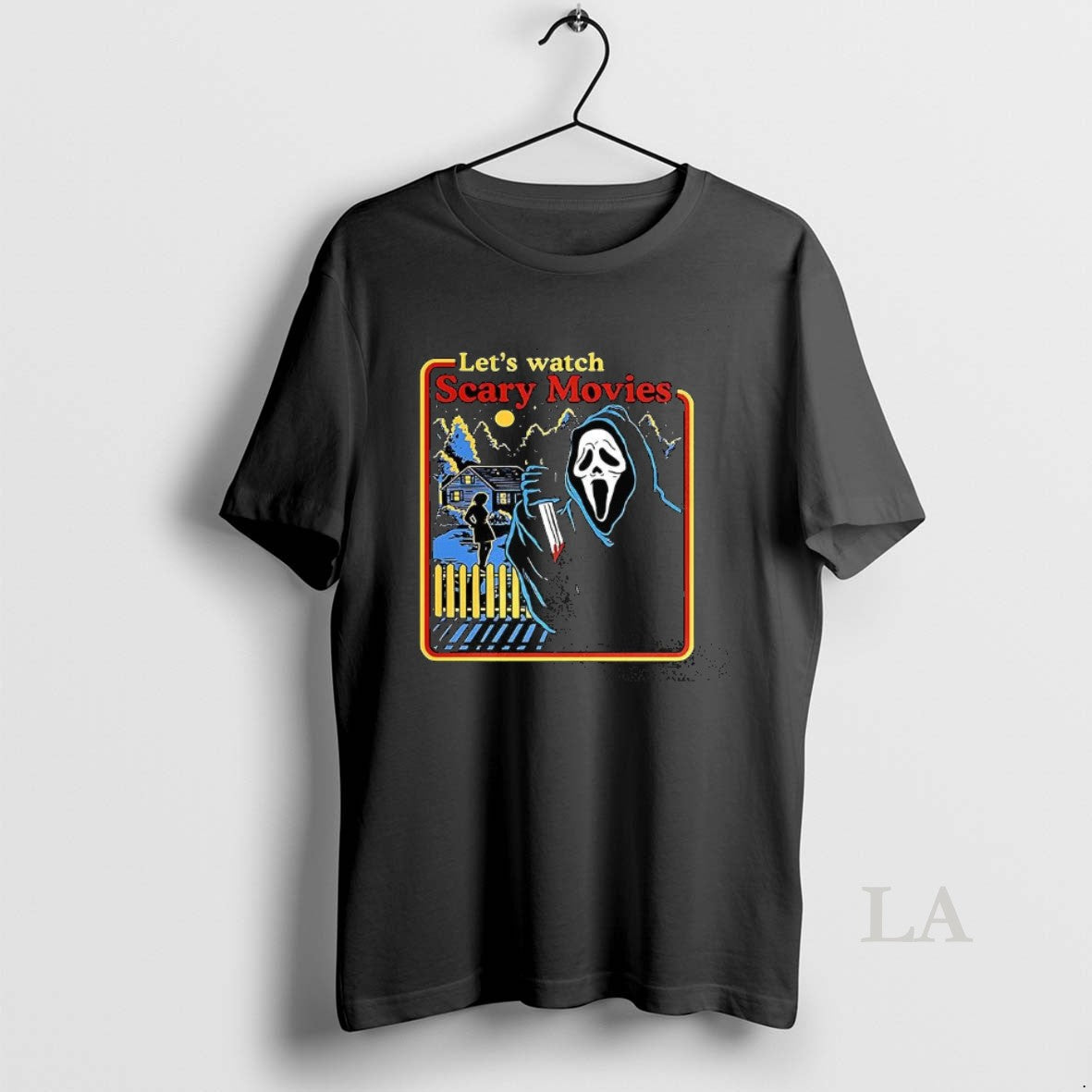 Original The Ghostface Scream 1996 Lets Watch Scary - Adult & Kids T-Shirts, Sweatshirts & Hoodies apparel design preview 1