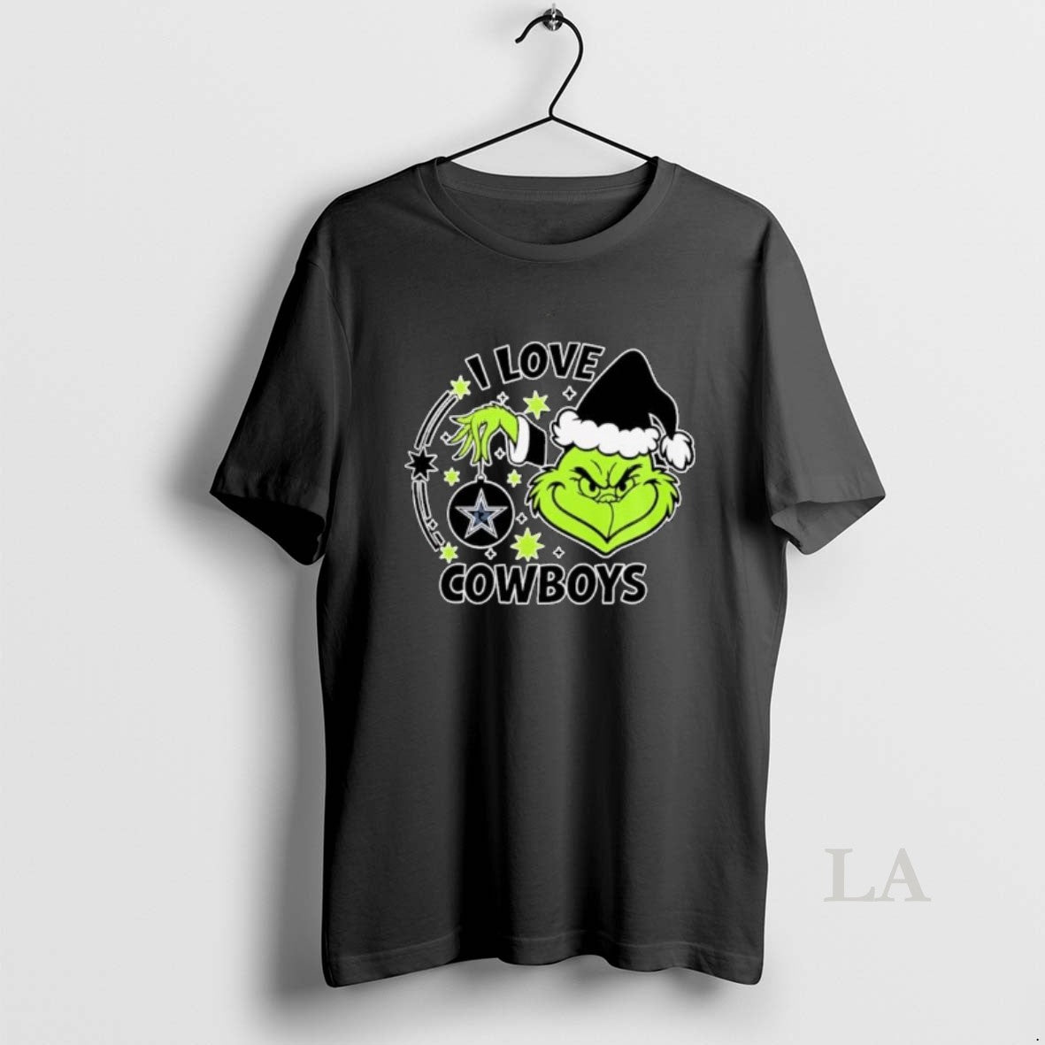 Original The Grinch I Love Dallas Cowboys Football - Adult & Kids T-Shirts, Sweatshirts & Hoodies apparel design preview 1