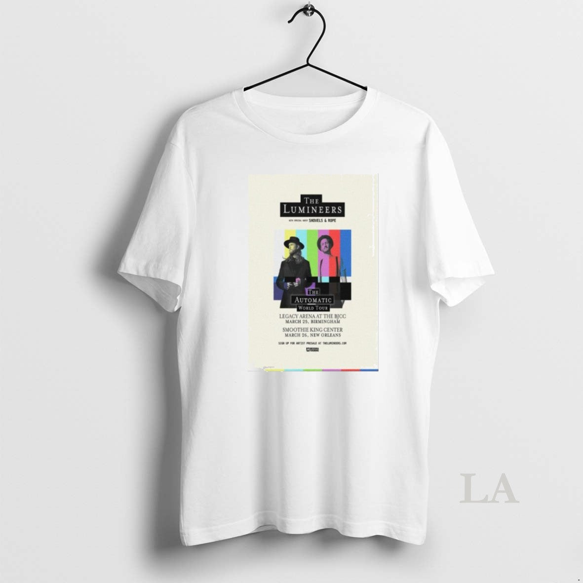 Original The Lumineers Birmingham New Orleans March - Adult & Kids T-Shirts, Sweatshirts & Hoodies apparel design preview 1