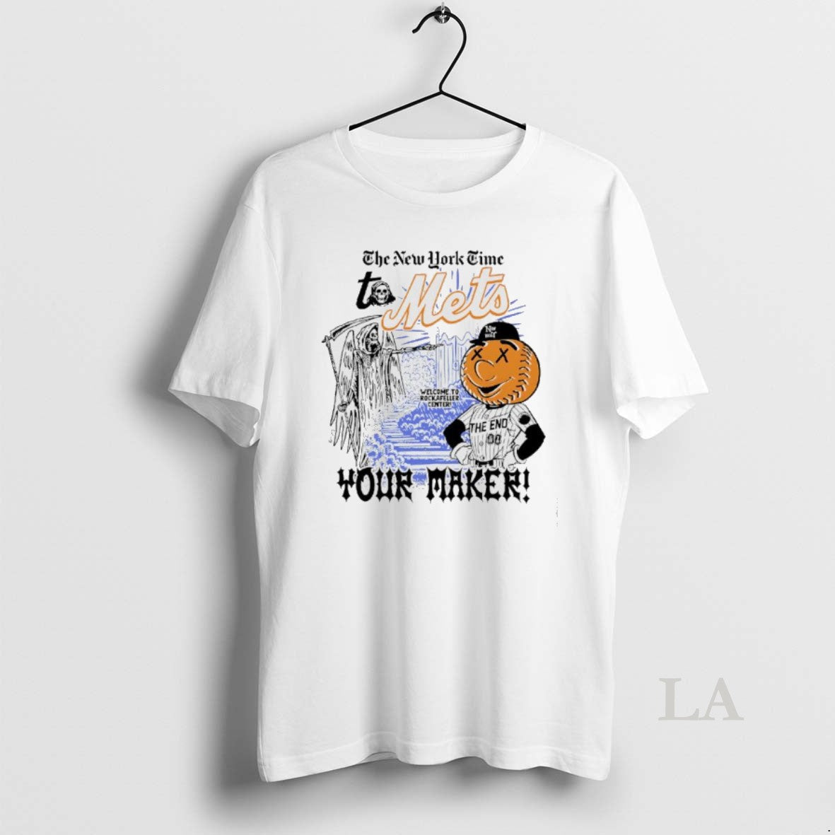 Original The New York Time To Mets Your Maker - Adult & Kids T-Shirts, Sweatshirts & Hoodies apparel design preview 1