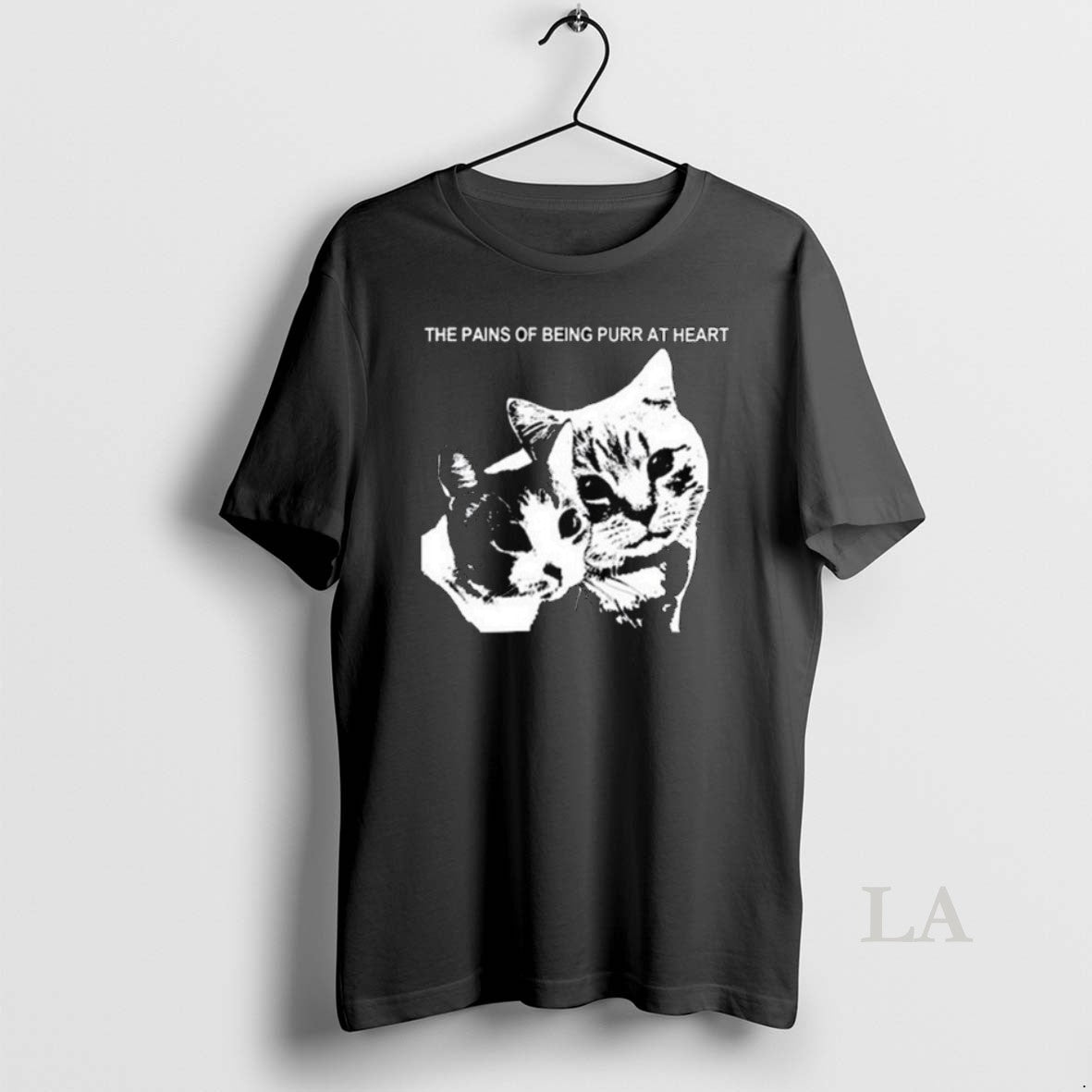 Original The Pains Of Being Purr At Heart Cat Long - Adult & Kids T-Shirts, Sweatshirts & Hoodies apparel design preview 1