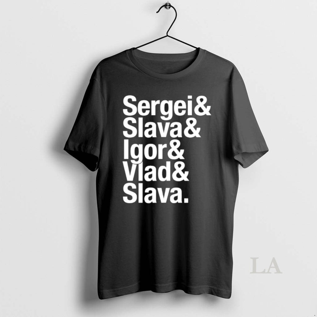 Original The Russian Five Ampersand And Detroit - Adult & Kids T-Shirts, Sweatshirts & Hoodies apparel design preview 1