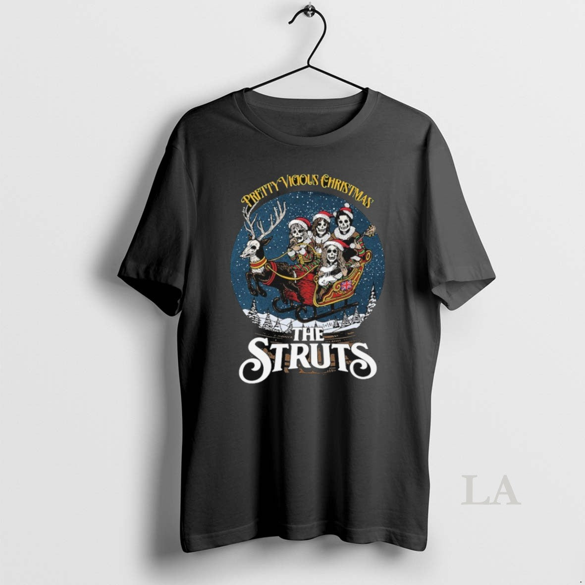 Original The Struts Pretty Vicious Christmas Reindeer - Adult & Kids T-Shirts, Sweatshirts & Hoodies apparel design preview 1
