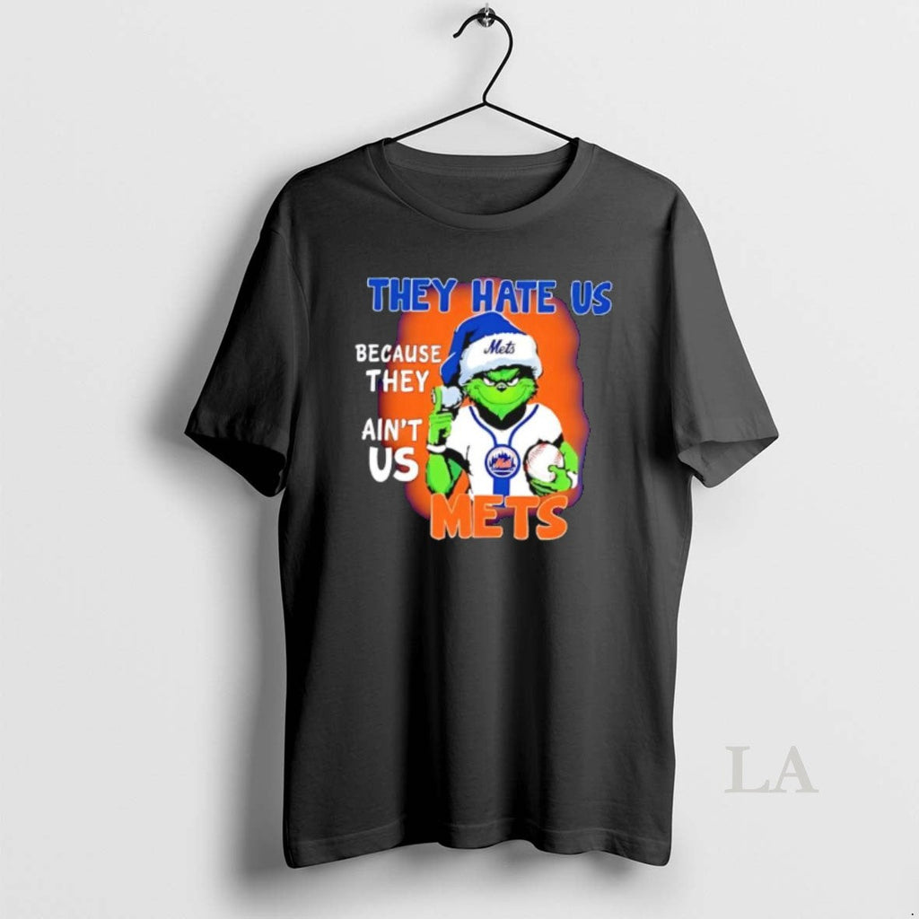 Original They Hate Us Because Aint New York Mets - Adult & Kids T-Shirts, Sweatshirts & Hoodies apparel design preview 1