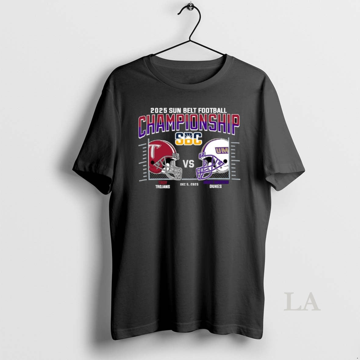 Original Troy Trojans Vs James Madison Dukes 2025 Sun - Adult & Kids T-Shirts, Sweatshirts & Hoodies apparel design preview 1