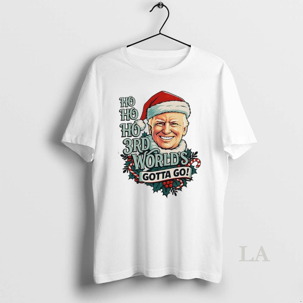 Original Trump Santa Hat Ho 3rd Worlds Gotta Go - Adult & Kids T-Shirts, Sweatshirts & Hoodies apparel design preview 1