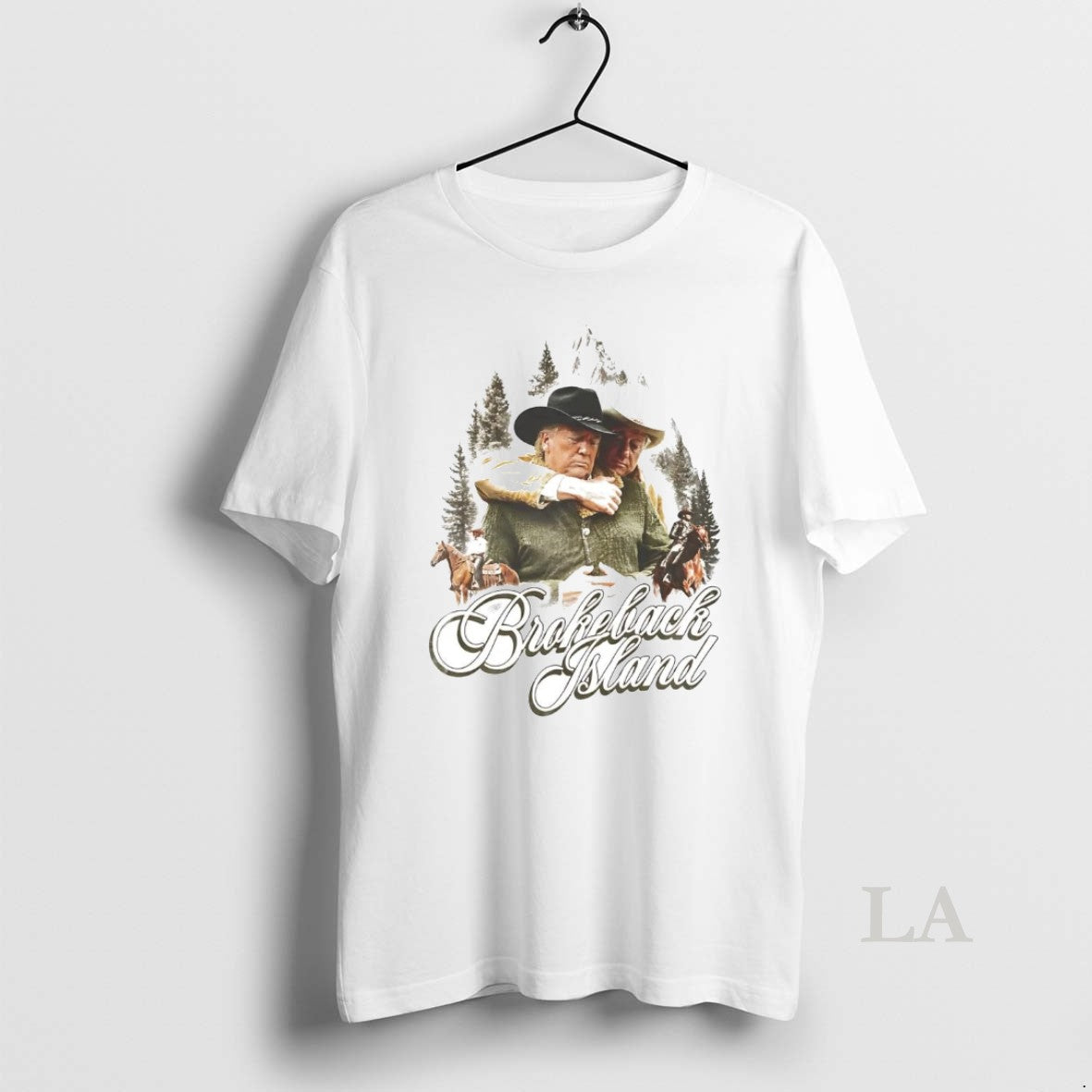 Original Trump And Bill Clinton Brokeback Island - Adult & Kids T-Shirts, Sweatshirts & Hoodies apparel design preview 1