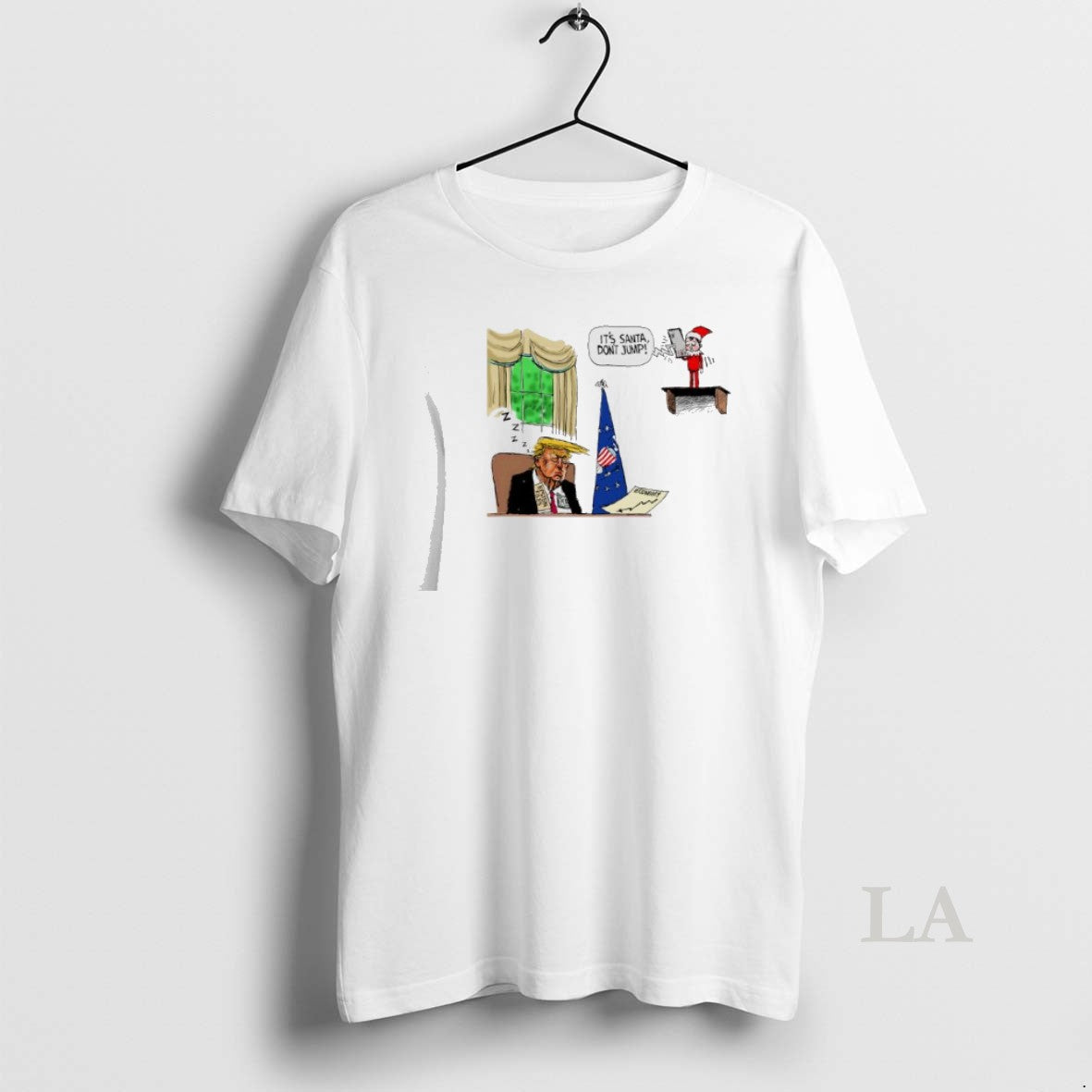 Original Trump Its Santa Dont Jump Economy - Adult & Kids T-Shirts, Sweatshirts & Hoodies apparel design preview 1