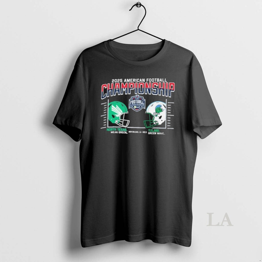 Original Tulane Vs North Texas 2025 Aac Football - Adult & Kids T-Shirts, Sweatshirts & Hoodies apparel design preview 1