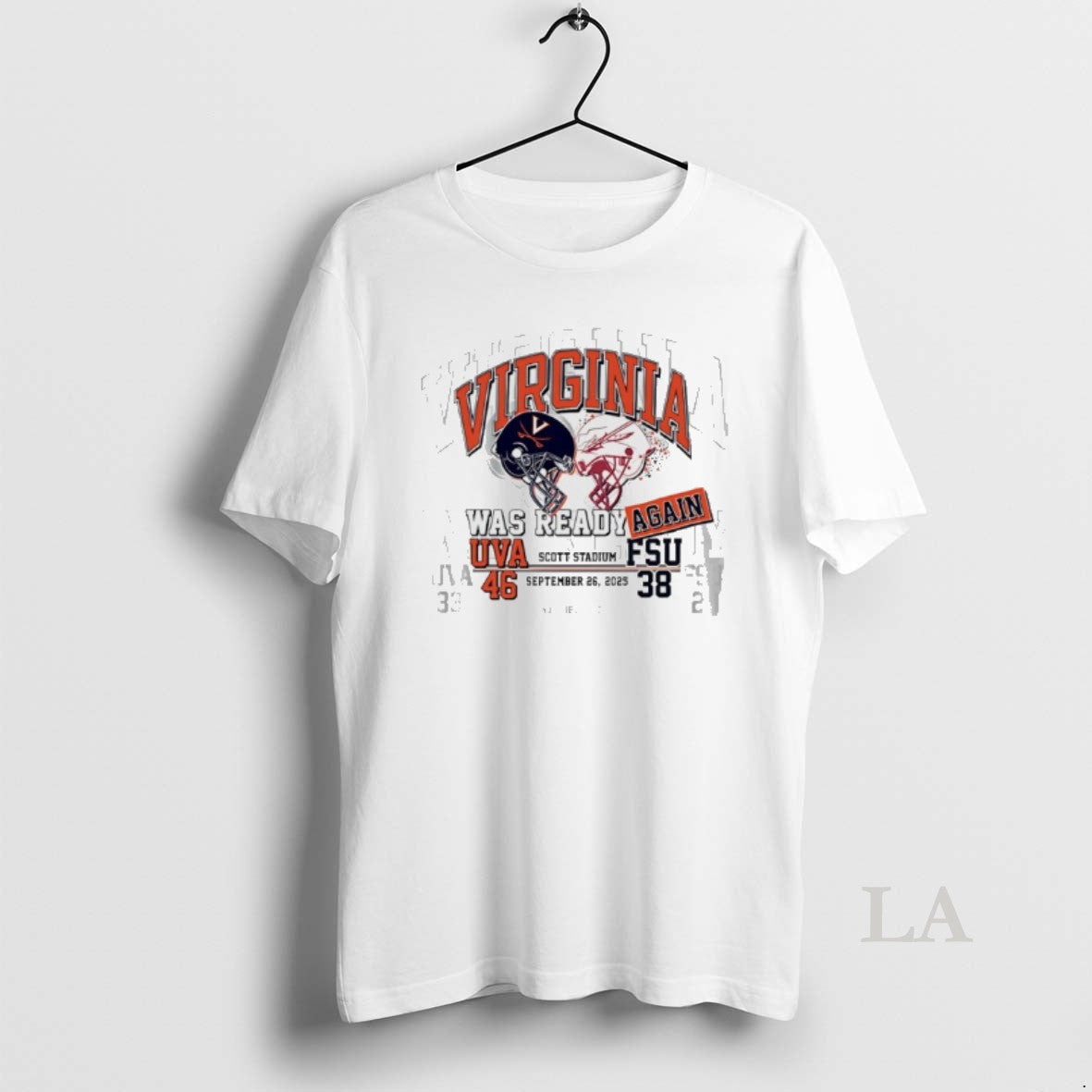 Original Uva Football Beats Fsu Was Ready Again 2025 - Adult & Kids T-Shirts, Sweatshirts & Hoodies apparel design preview 1