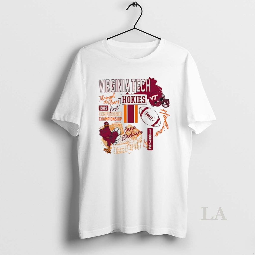 Original Virginia Tech Hokies Through The Years Icon - Adult & Kids T-Shirts, Sweatshirts & Hoodies apparel design preview 1