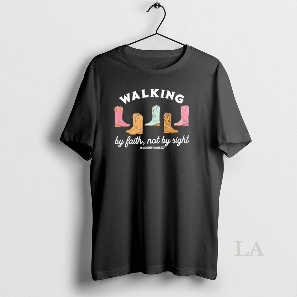 Original Walking By Faith Not Sight - Adult & Kids T-Shirts, Sweatshirts & Hoodies apparel design preview 1