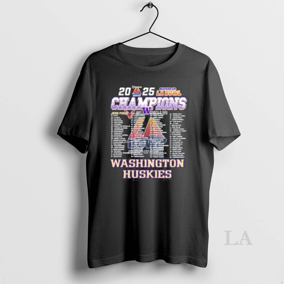 Original Washington Huskies 2025 Bucked Up La Bowl - Adult & Kids T-Shirts, Sweatshirts & Hoodies apparel design preview 1