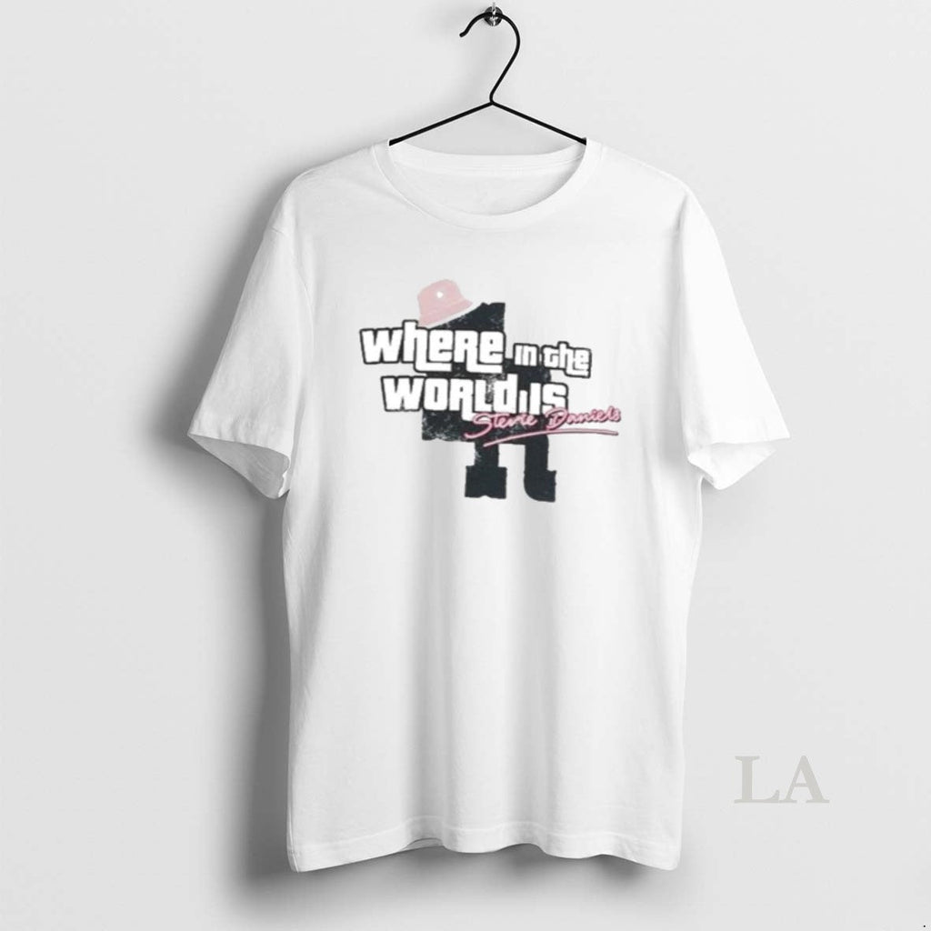 Original Where In The World Is Stevie Daniels - Adult & Kids T-Shirts, Sweatshirts & Hoodies apparel design preview 1