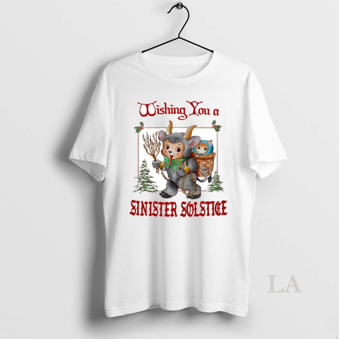Original Wishing You A Sinister Solstice Circle - Adult & Kids T-Shirts, Sweatshirts & Hoodies apparel design preview 1
