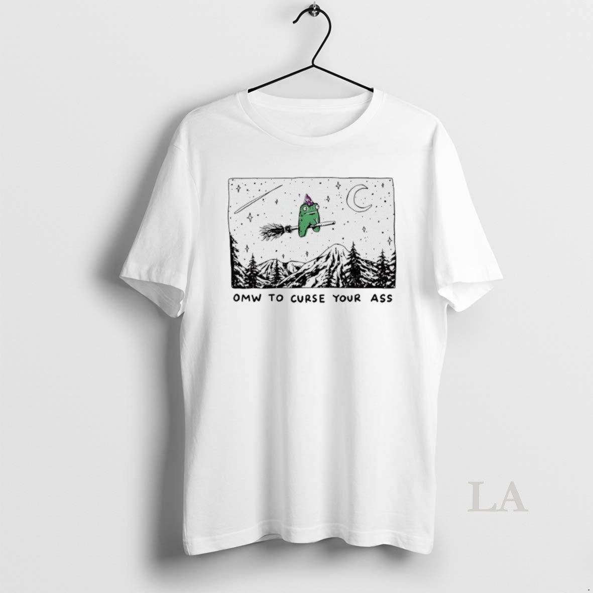 Original Wizard Frogs Omw To Curse Your Ass - Adult & Kids T-Shirts, Sweatshirts & Hoodies apparel design preview 1