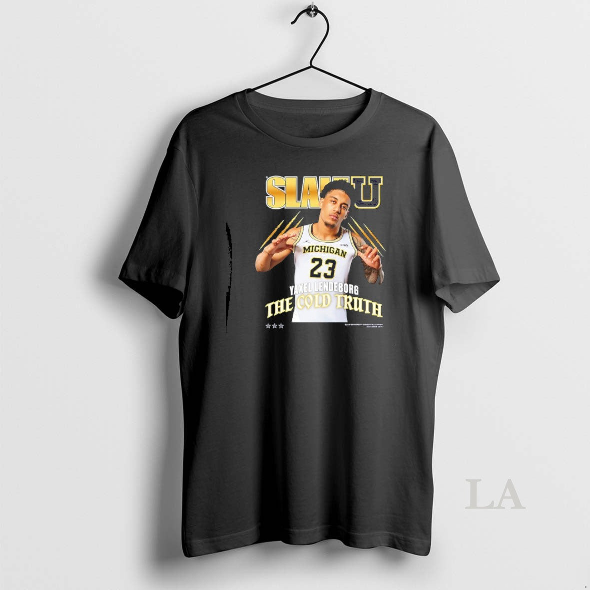 Original Yaxel Lendeborg The Cold Truth Michigan - Adult & Kids T-Shirts, Sweatshirts & Hoodies apparel design preview 1