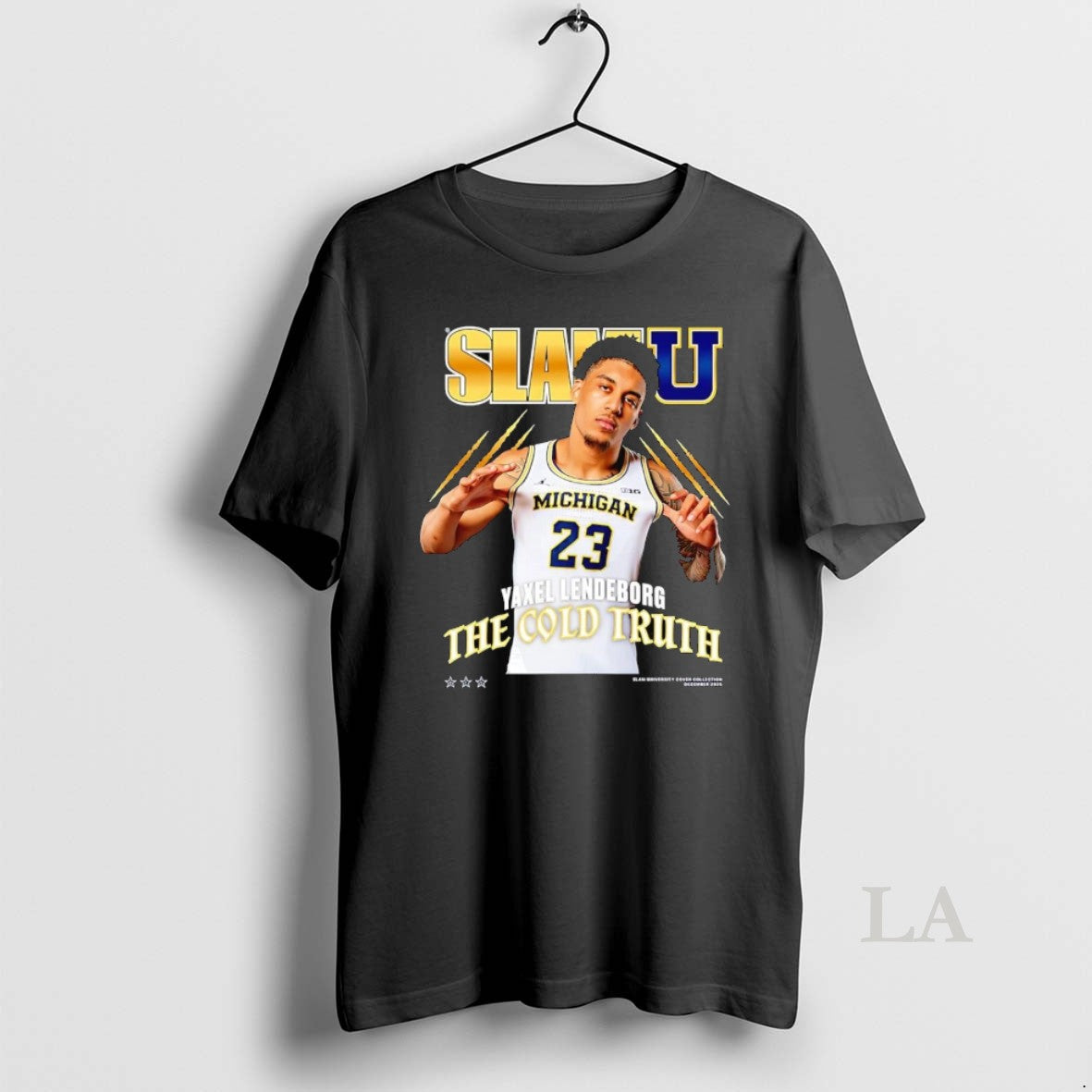 Original Yaxel Lendeborg The Cold Truth Michigan - Adult & Kids T-Shirts, Sweatshirts & Hoodies apparel design preview 1