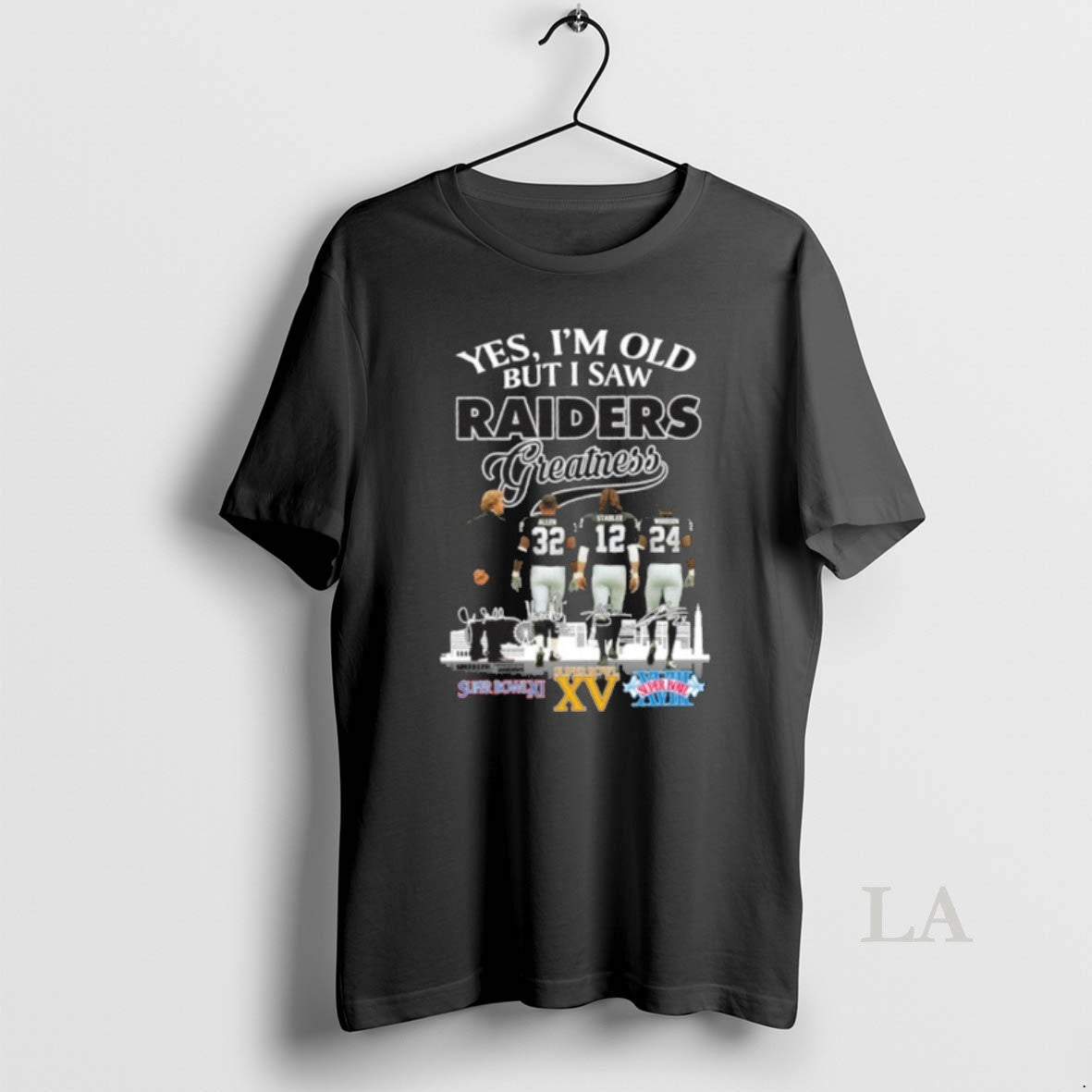 Original Yes Im Old But I Saw Raiders Greatness - Adult & Kids T-Shirts, Sweatshirts & Hoodies apparel design preview 1
