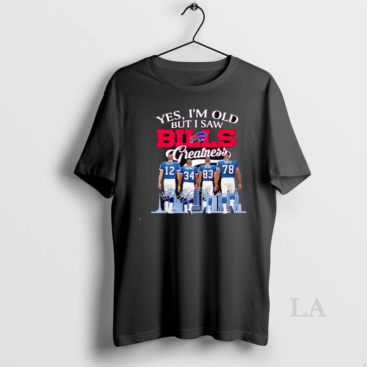 Original Yes Im Old But I Saw Bills Greatness Team - Adult & Kids T-Shirts, Sweatshirts & Hoodies apparel design preview 1