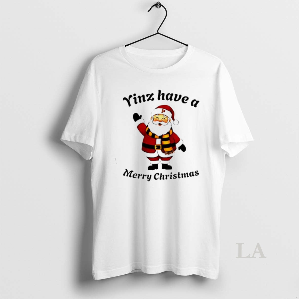 Original Yinz Have A Merry Christmas Santa Pittsburgh - Adult & Kids T-Shirts, Sweatshirts & Hoodies apparel design preview 1