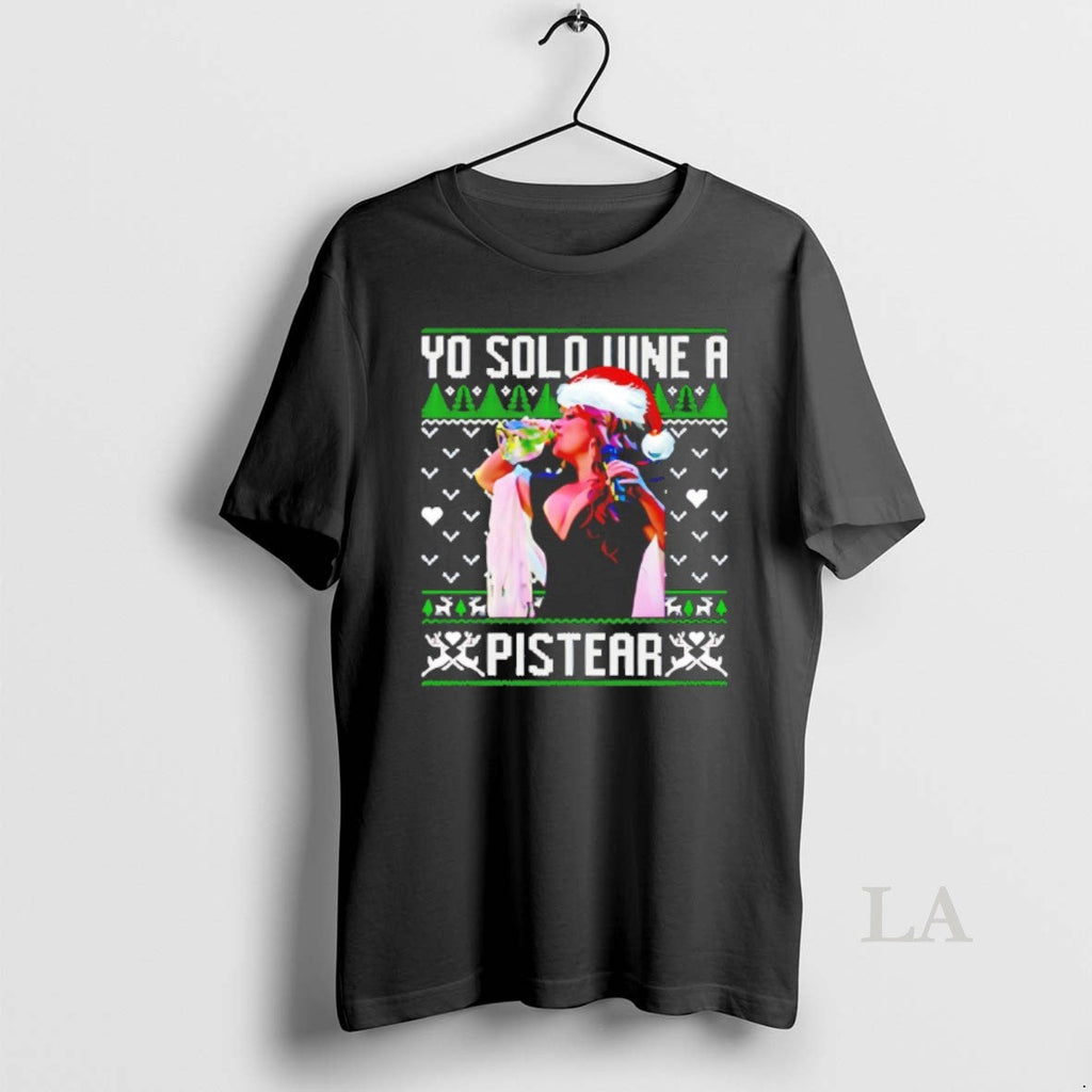 Original Yo Solo Vine A Pistear Christmas - Adult & Kids T-Shirts, Sweatshirts & Hoodies apparel design preview 1