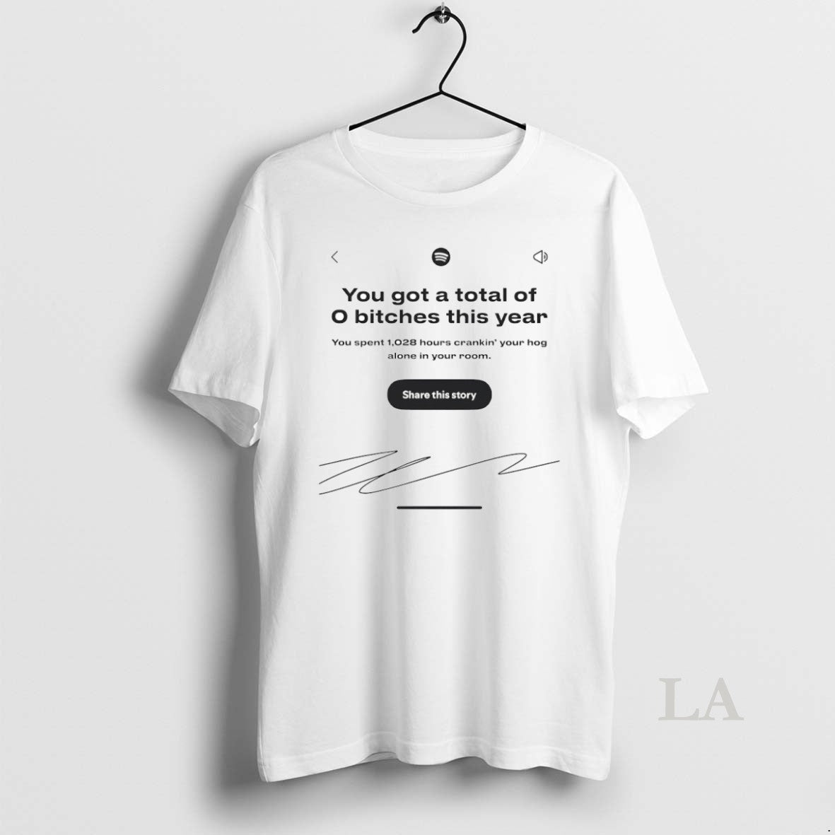 Original You Got A Total Of 0 Bitches This Year - Adult & Kids T-Shirts, Sweatshirts & Hoodies apparel design preview 1