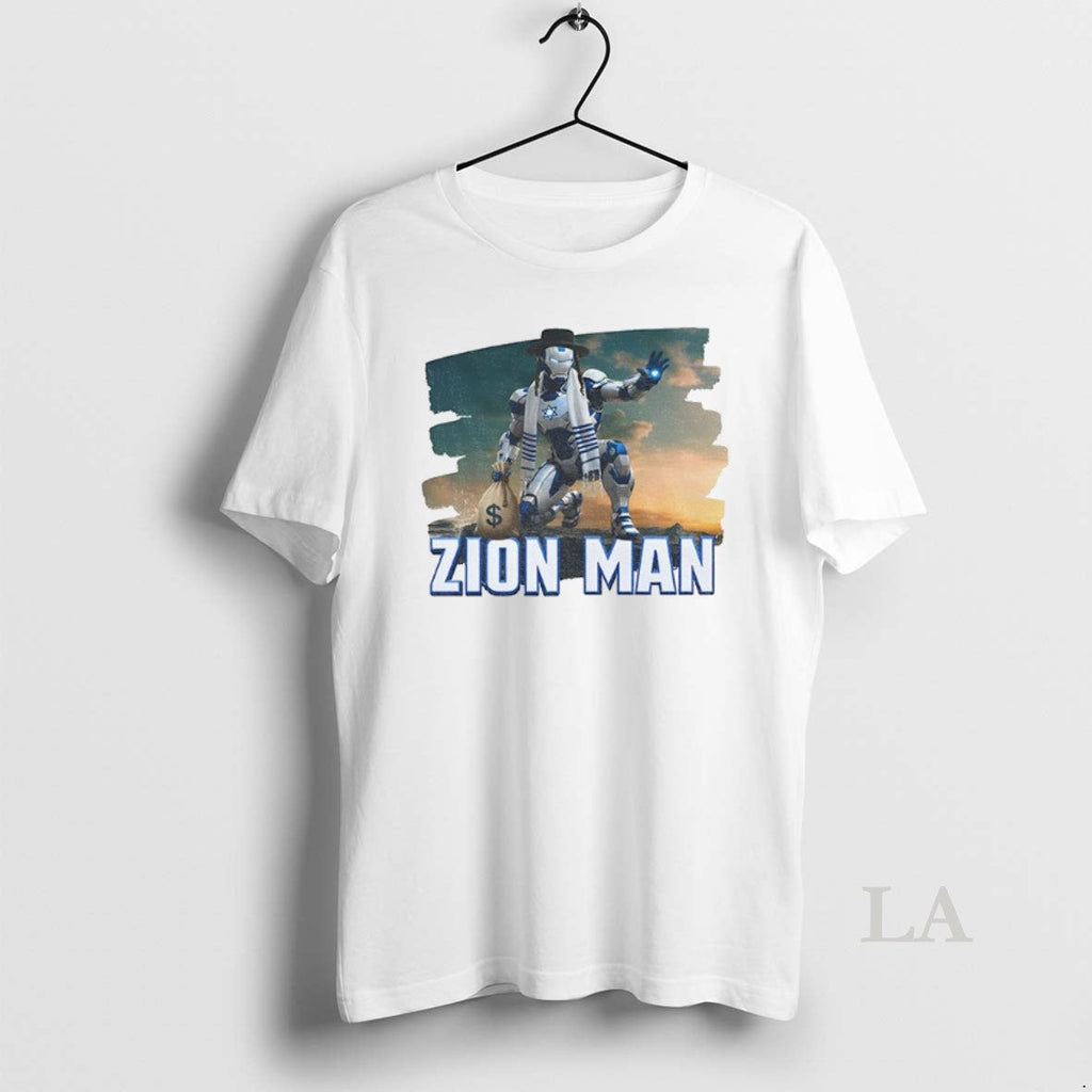 Original Zion Man Iron Jewish Parody - Adult & Kids T-Shirts, Sweatshirts & Hoodies apparel design preview 1