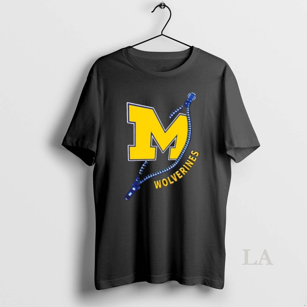 Original Zipper X Michigan Wolverines Football Logo - Adult & Kids T-Shirts, Sweatshirts & Hoodies apparel design preview 1