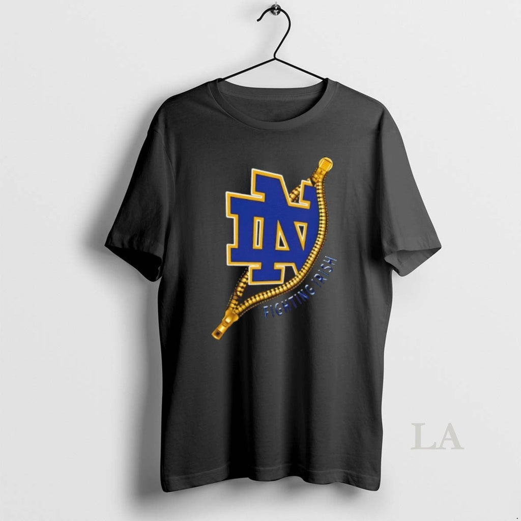 Original Zipper X Notre Dame Fighting Irish Football - Adult & Kids T-Shirts, Sweatshirts & Hoodies apparel design preview 1