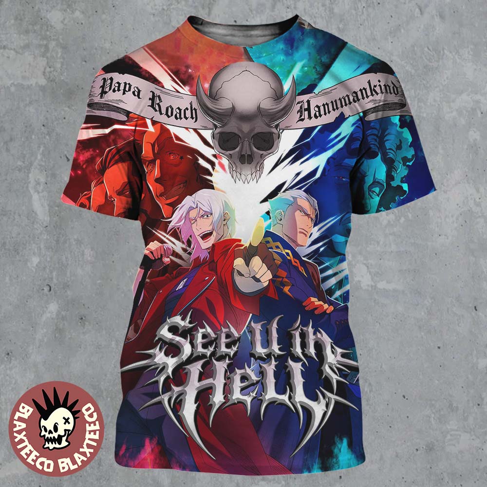 Papa Roach Ft Hanumankind Devil May Cry Season 2 See - Adult & Kids T-Shirts, Sweatshirts & Hoodies apparel design preview 1