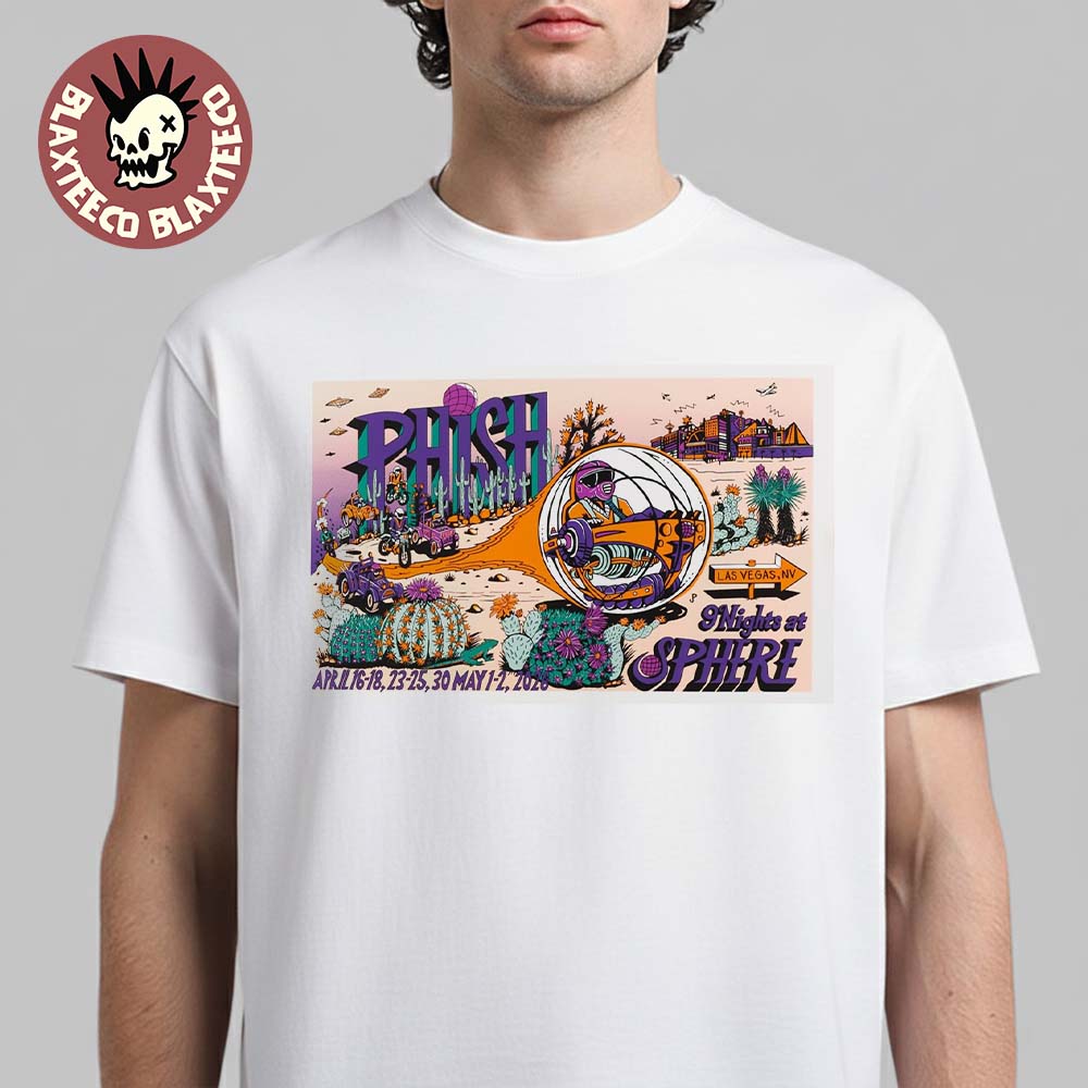 Phish Las Vegas 2026 Second Weekend Gig Poster Wild - Adult & Kids T-Shirts, Sweatshirts & Hoodies apparel design preview 1