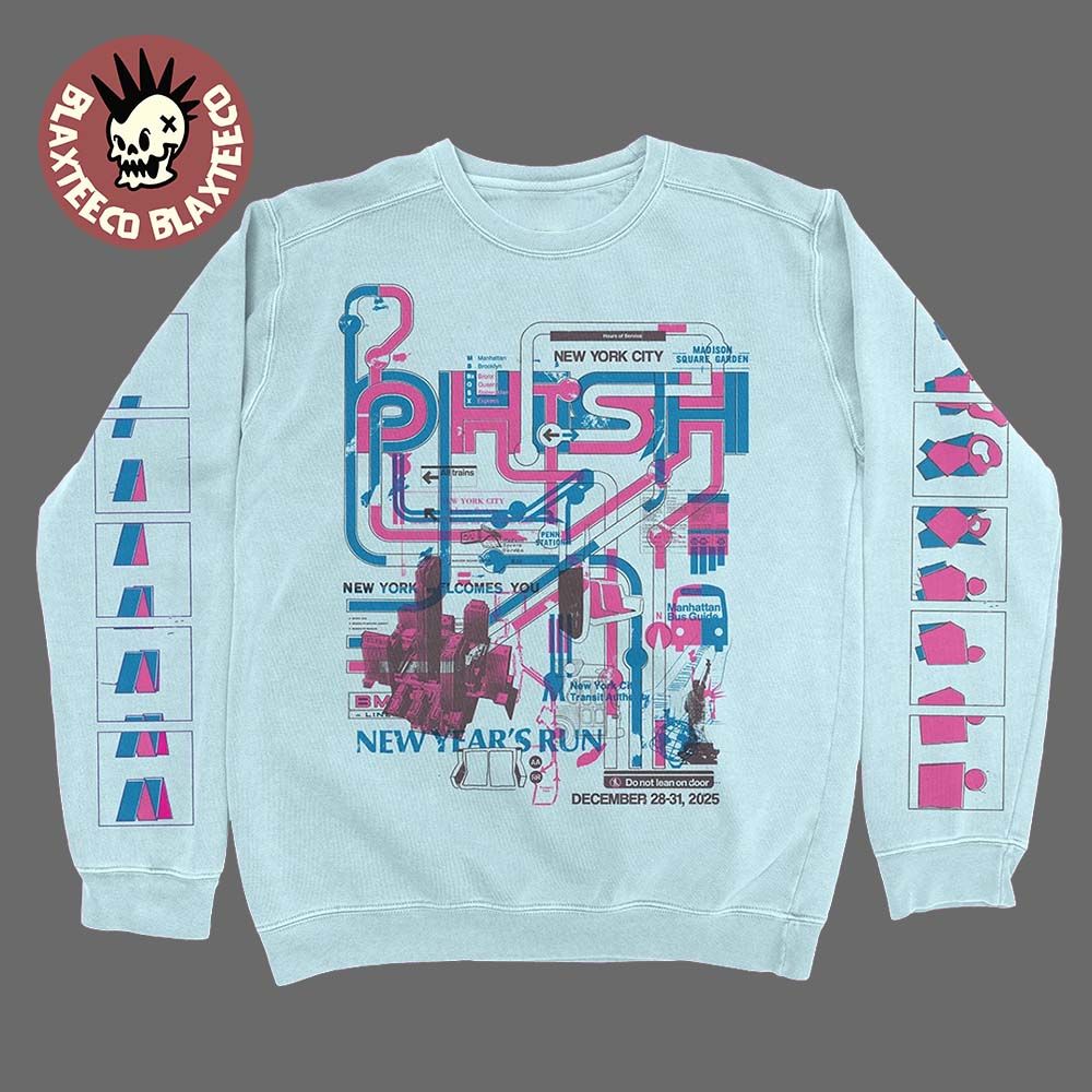 Phish New Years Run 2025 Merch In York City At - Adult & Kids T-Shirts, Sweatshirts & Hoodies apparel design preview 1