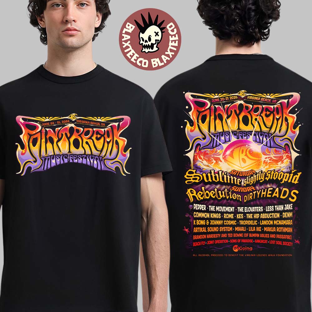 Point Break Festival 2026 Full Lineup In Virginia - Adult & Kids T-Shirts, Sweatshirts & Hoodies apparel design preview 1