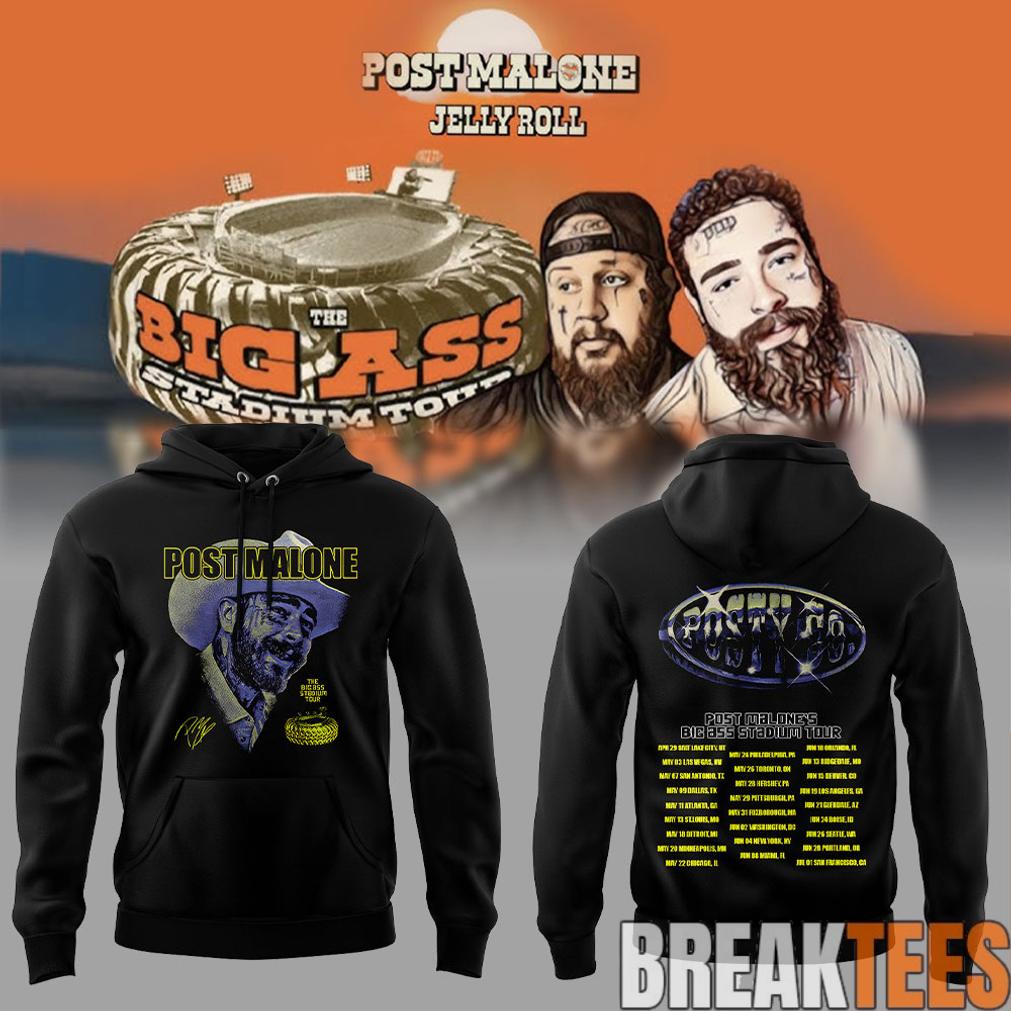 Post Malone Big Ass Stadium Tour - Adult & Kids T-Shirts, Sweatshirts & Hoodies apparel design preview 1
