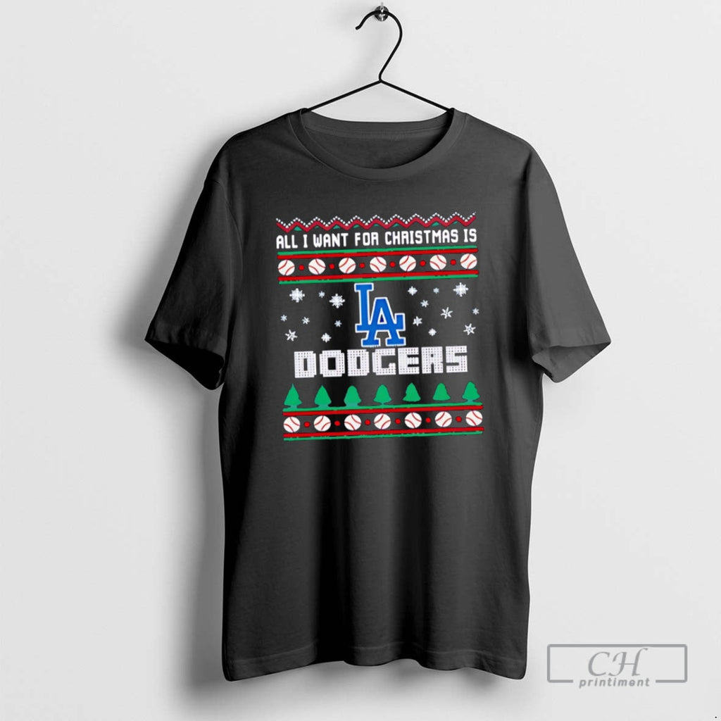 Premium All I Want For Christmas Is Los Angeles - Adult & Kids T-Shirts, Sweatshirts & Hoodies apparel design preview 1
