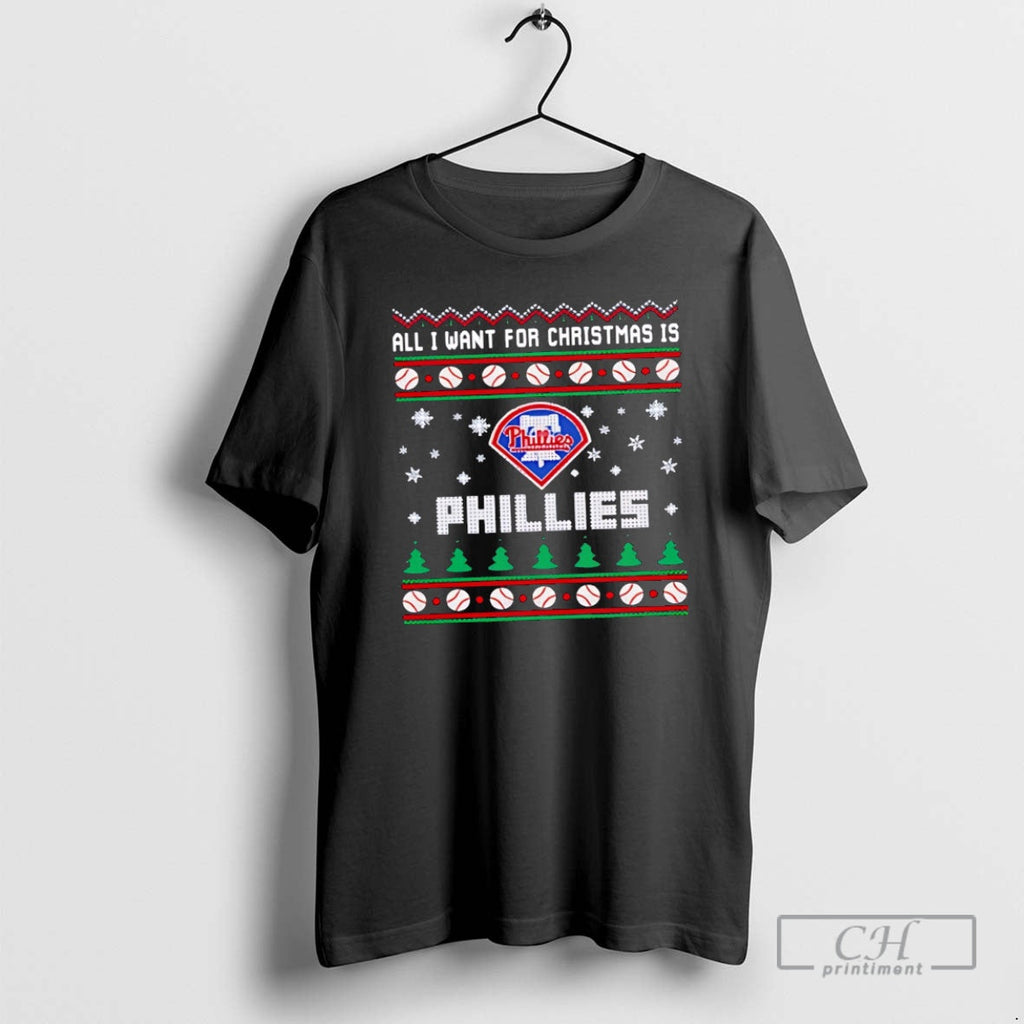 Premium All I Want For Christmas Is Philadelphia - Adult & Kids T-Shirts, Sweatshirts & Hoodies apparel design preview 1