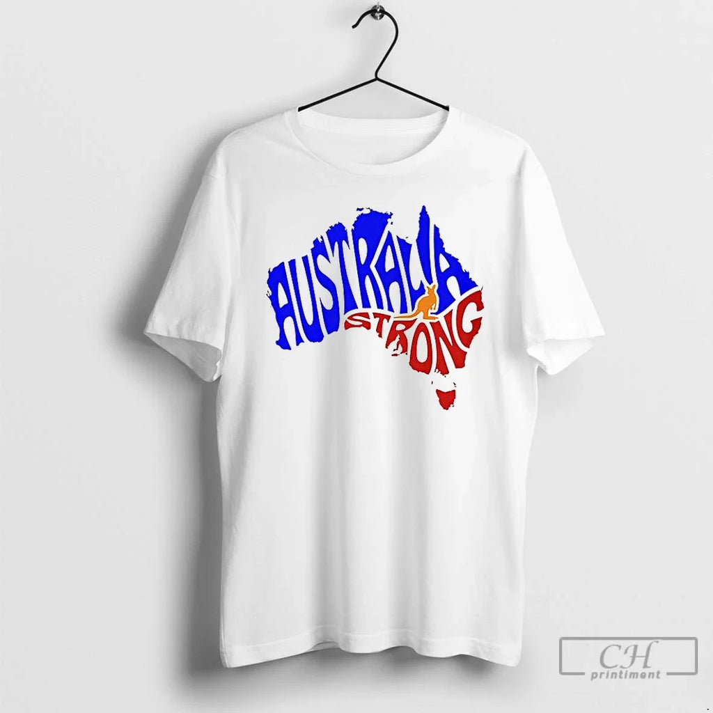 Premium Australia Strong Map - Adult & Kids T-Shirts, Sweatshirts & Hoodies apparel design preview 1