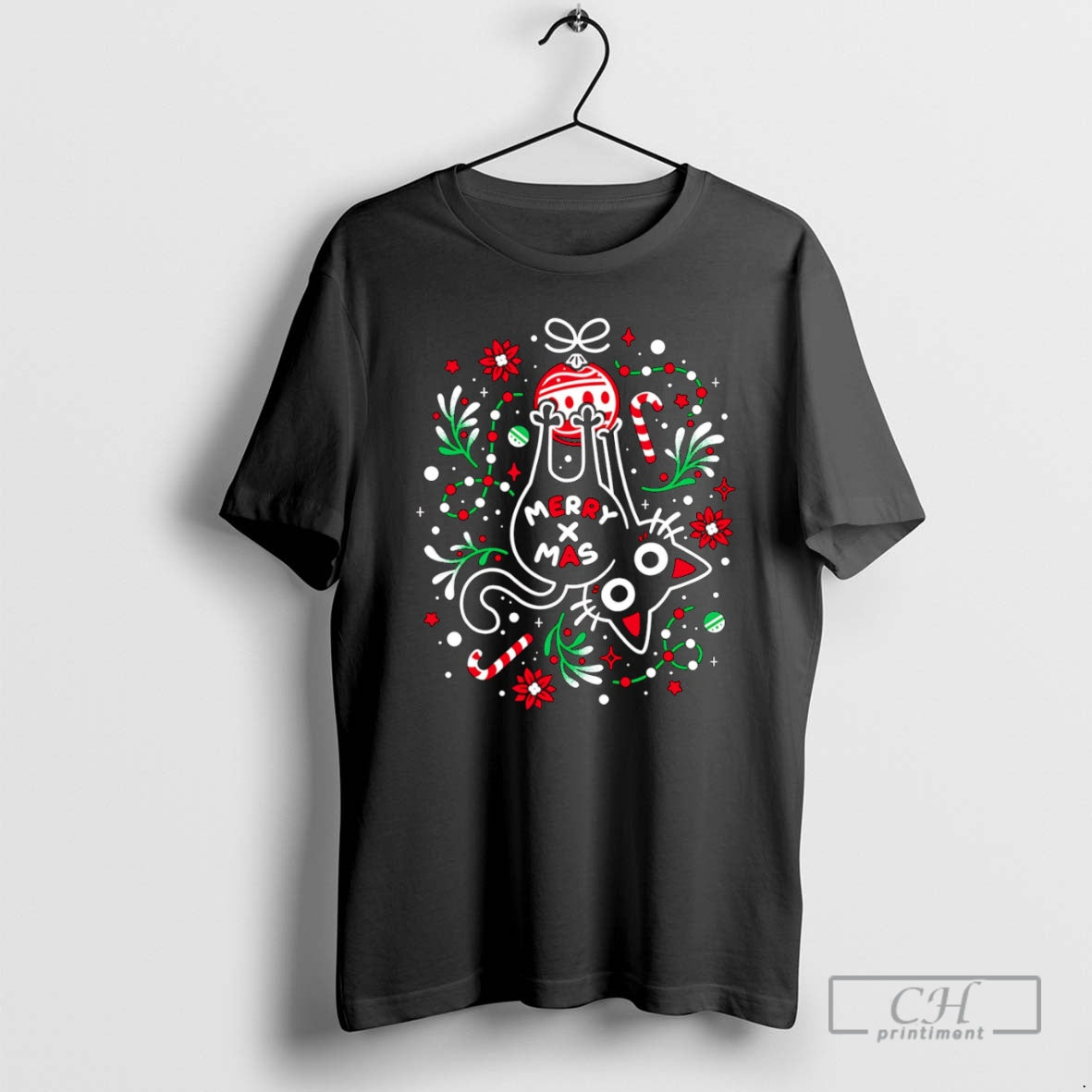 Premium Christmas Cat Butt Sweater - Adult & Kids T-Shirts, Sweatshirts & Hoodies apparel design preview 1