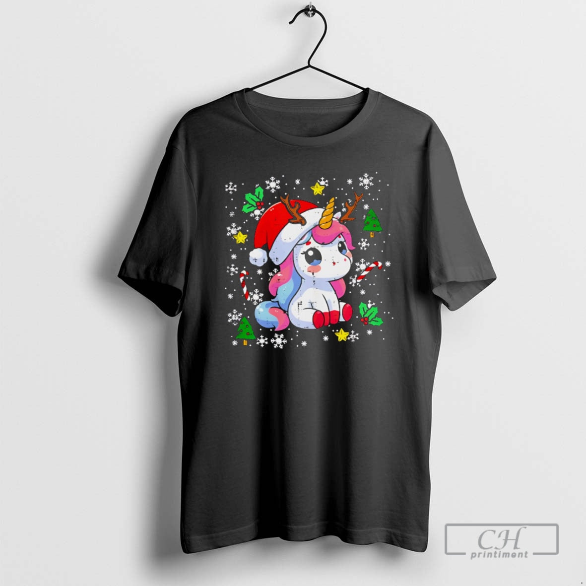 Premium Christmas Unicorn Cute Magical Xmas Sweater - Adult & Kids T-Shirts, Sweatshirts & Hoodies apparel design preview 1