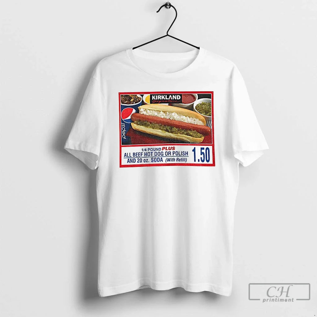 Premium Costco All Beef Hotdog 1 50 20 Oz Soda Meal - Adult & Kids T-Shirts, Sweatshirts & Hoodies apparel design preview 1
