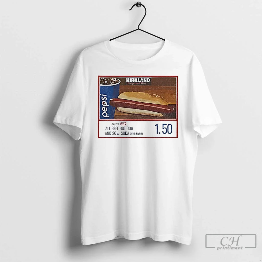 Premium Costco Hot Dog Funny Kirkland Parody Graphic - Adult & Kids T-Shirts, Sweatshirts & Hoodies apparel design preview 1