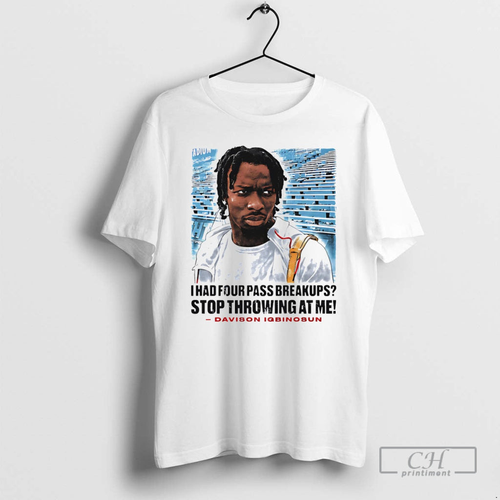 Premium Davison Igbinosun College Stop Throwing At Me - Adult & Kids T-Shirts, Sweatshirts & Hoodies apparel design preview 1