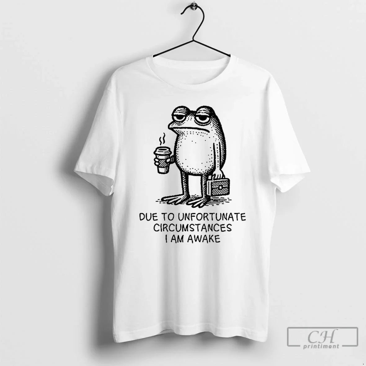 Premium Decadent Frog Due To Unfortunate - Adult & Kids T-Shirts, Sweatshirts & Hoodies apparel design preview 1