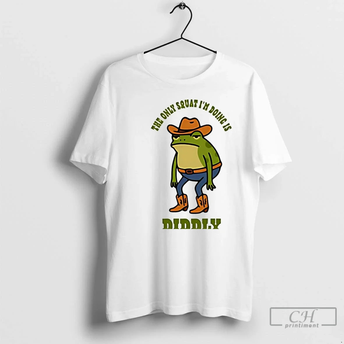 Premium Diddly The Only Squat Im Doing Is Frog - Adult & Kids T-Shirts, Sweatshirts & Hoodies apparel design preview 1