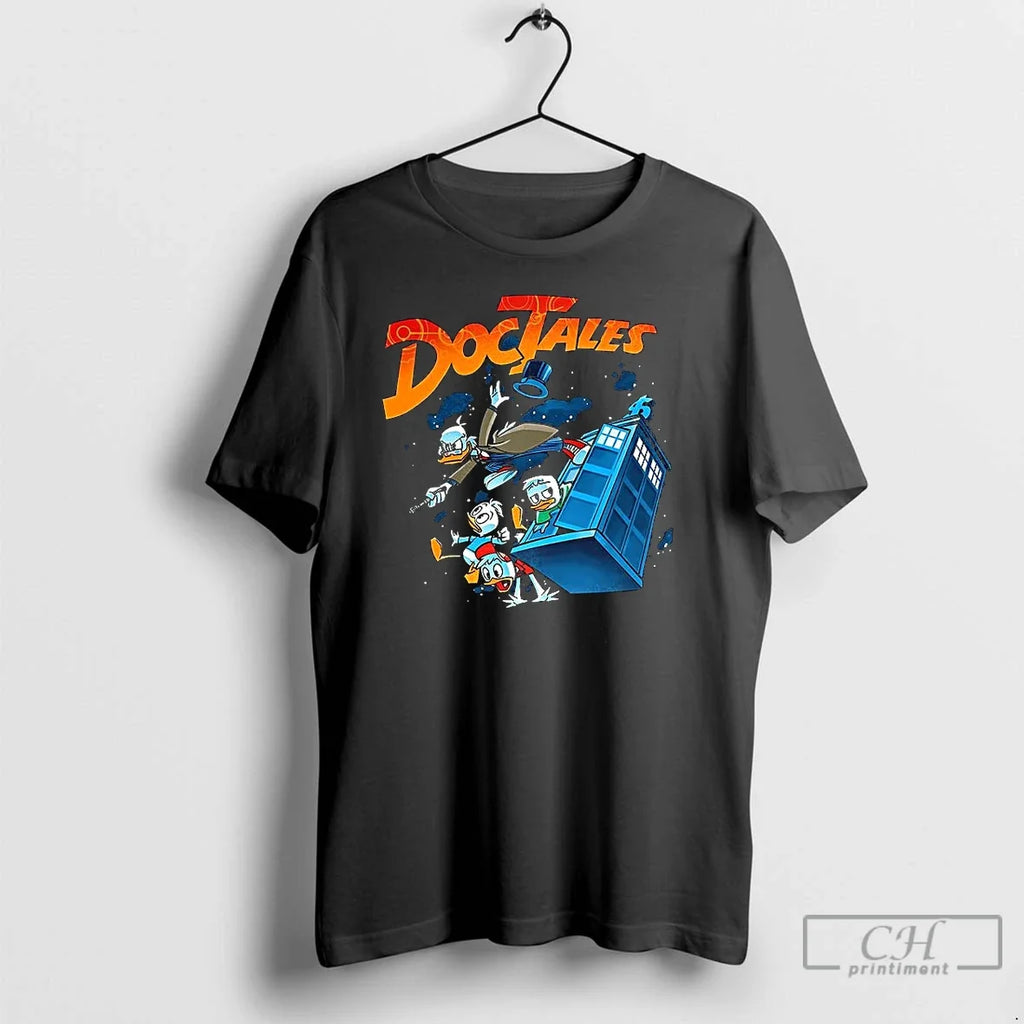 Premium Doctales Ducktales X Doctor Who Parody - Adult & Kids T-Shirts, Sweatshirts & Hoodies apparel design preview 1