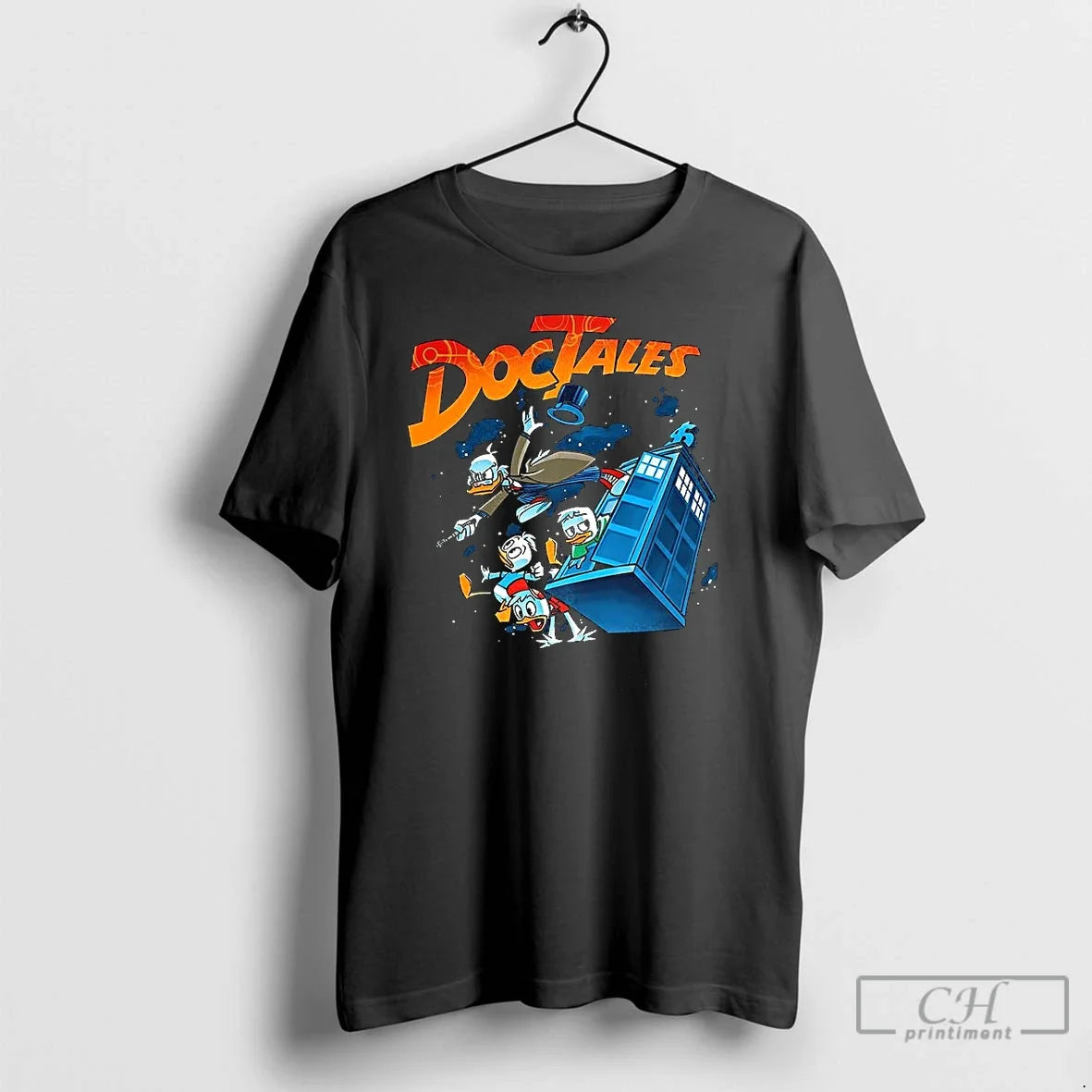 Premium Doctales Ducktales X Doctor Who Parody - Adult & Kids T-Shirts, Sweatshirts & Hoodies apparel design preview 1