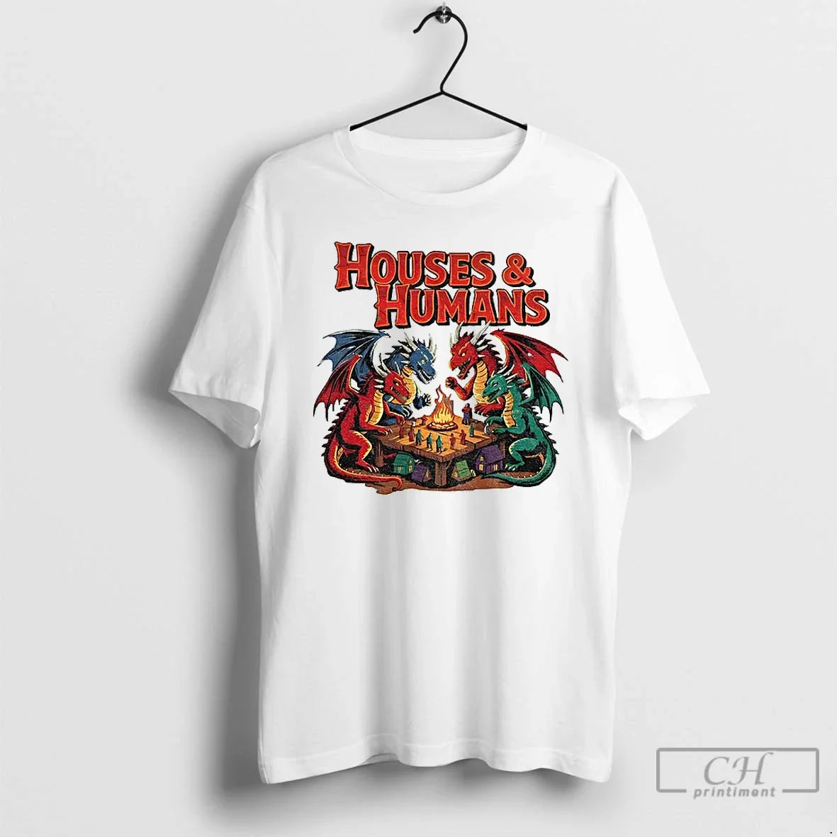Premium Dungeons And Dragons Houses Humans Vintage - Adult & Kids T-Shirts, Sweatshirts & Hoodies apparel design preview 1